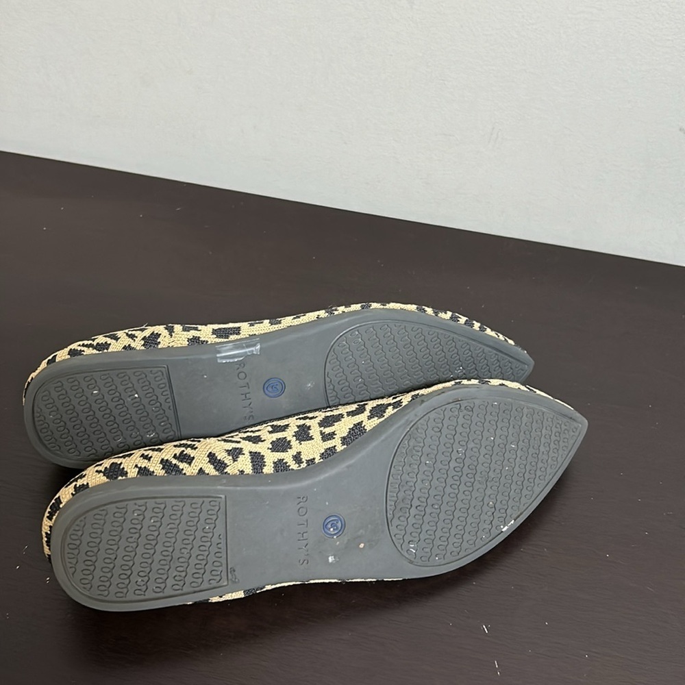 Rothys The Point Leopard Desert Cat Shoe Retired … - image 7